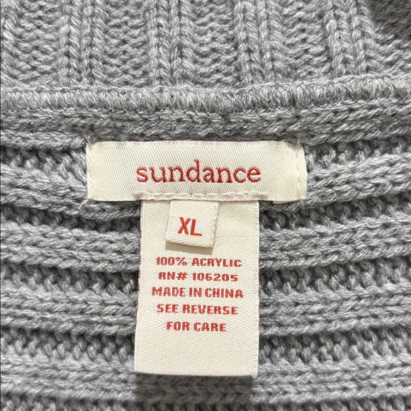 Sundance Gray Ribbed Cardigan - Picture 2 of 6